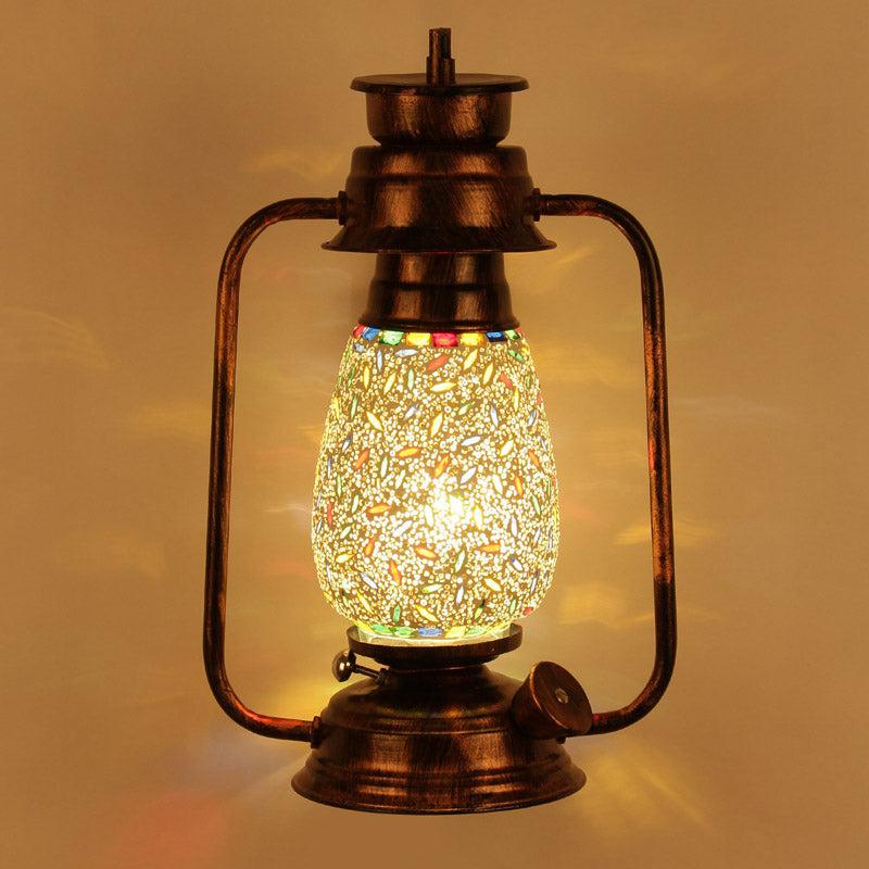 Buy Siera Mosaic Lantern Wall Lamp - Copper Wall Lamp from Vaaree