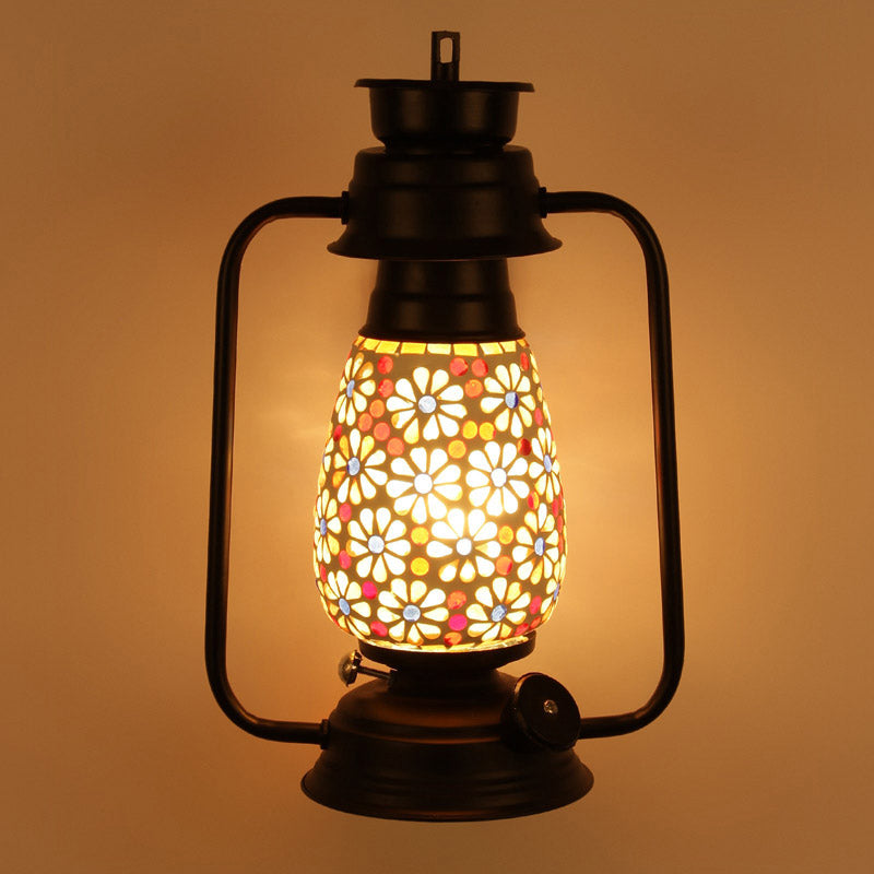 Buy Admya Mosaic Lantern Wall Lamp - Black Wall Lamp from Vaaree