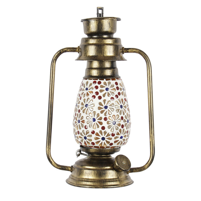 Buy Admya Mosaic Lantern Wall Lamp - Gold Wall Lamp from Vaaree