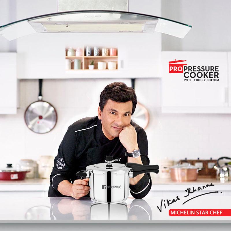 Buy Bergner Induction Safe Pressure Cooker - 2000 ml/16 Inches Pressure Cooker from Vaaree