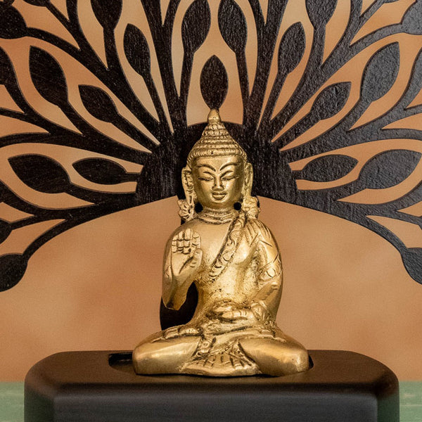 Lord Buddha Under Divine Tree Idol