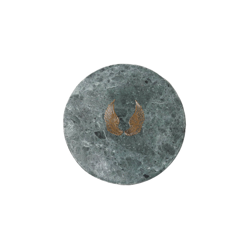 Buy Lina Green Marble Coaster - Set Of Four Coasters from Vaaree