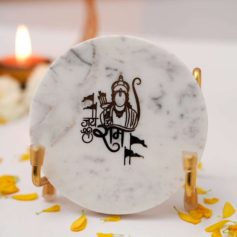 Buy Jai Shree Ram Marble Spiritual Religious Accent Festive Accents from Vaaree