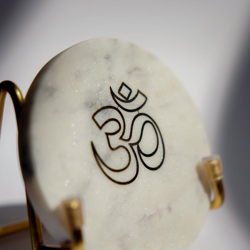 Buy Om Marble Spiritual Religious Accent Festive Accents from Vaaree