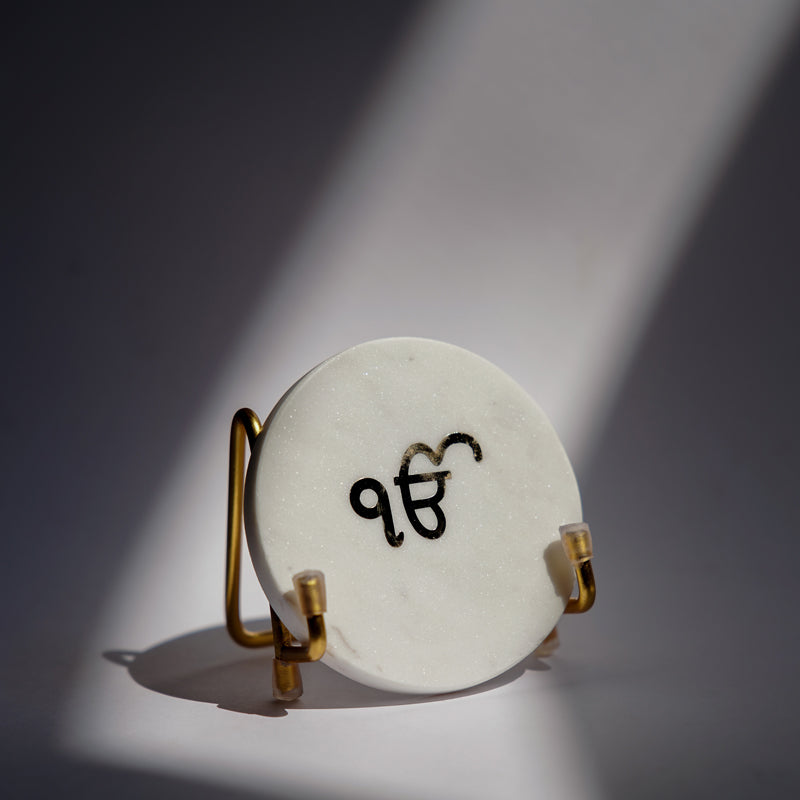 Buy Ik Onkar Marble Spiritual Religious Accent Festive Accents from Vaaree