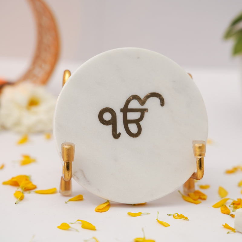 Buy Ik Onkar Marble Spiritual Religious Accent Festive Accents from Vaaree