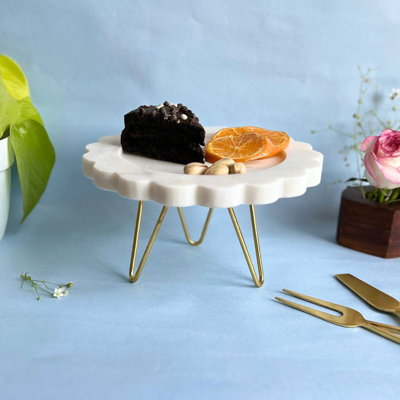 Cake Stand - Norris Floresia Handcrafted Marble Cake Stand