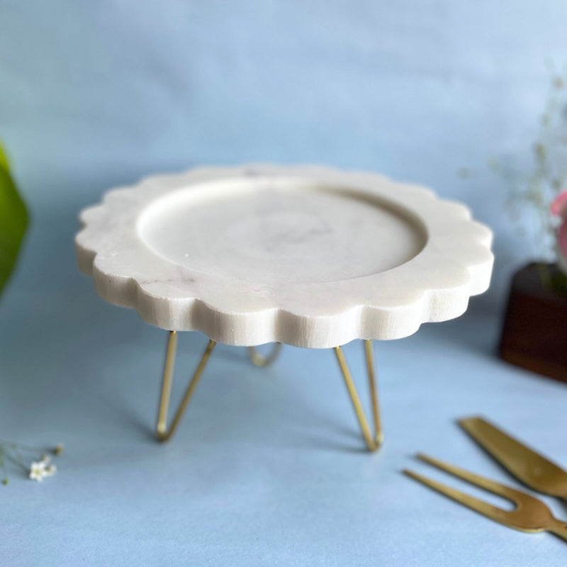 Cake Stand - Norris Floresia Handcrafted Marble Cake Stand