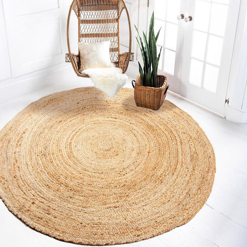 Buy Ixona Jute Round Rug Rugs from Vaaree