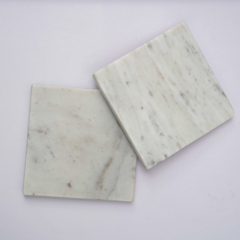 Coaster - Bruna Square Marble Coaster - Set Of Two