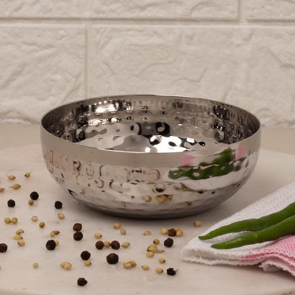 Buy Vintage Charm Hammered Serving Bowl (400 ML) - Set Of Two at Vaaree online | Beautiful Bowl to choose from