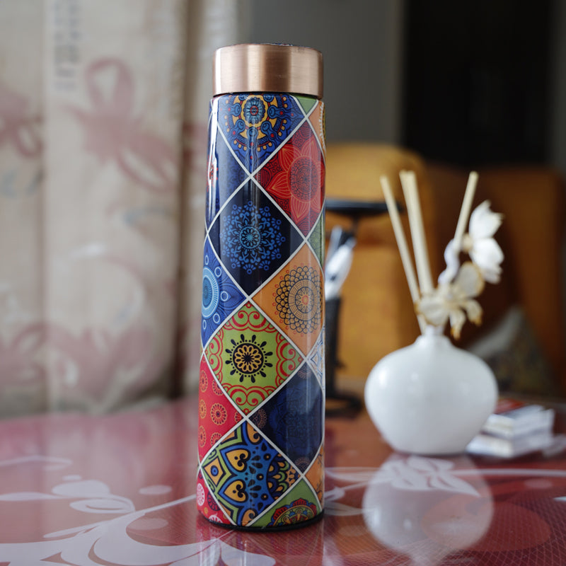 Buy Moroccan Magic Copper Water Bottle Bottle from Vaaree