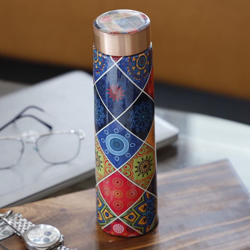 Buy Moroccan Magic Copper Water Bottle Bottle from Vaaree