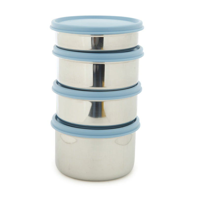 Buy Darian Blue Lunch Box (500 ml/350 ml/200 ml) - Five Piece Set Tiffin Box & Storage Box from Vaaree