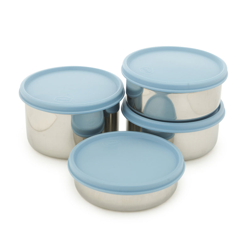 Buy Darian Blue Lunch Box (500 ml/350 ml/200 ml) - Five Piece Set Tiffin Box & Storage Box from Vaaree