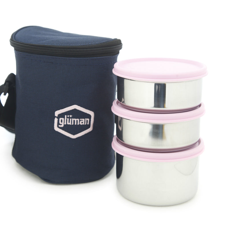 Buy Darian Pink Lunch Box (500 ml/350 ml) - Four Piece Set Tiffin Box & Storage Box from Vaaree