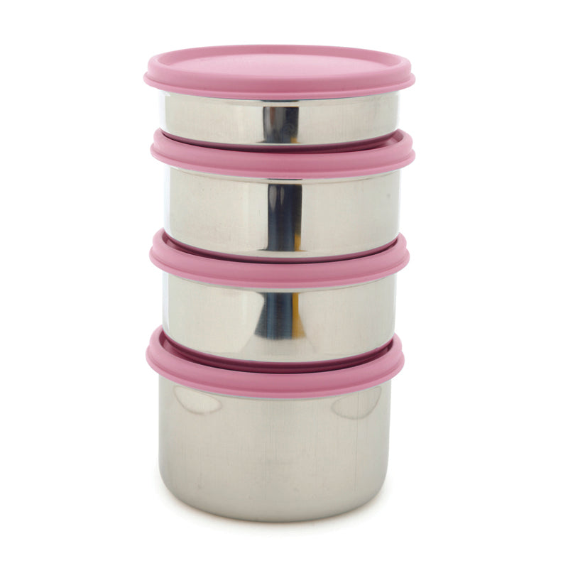 Buy Darian Pink Lunch Box (500 ml/350 ml/200 ML) - Five Piece Set Tiffin Box & Storage Box from Vaaree