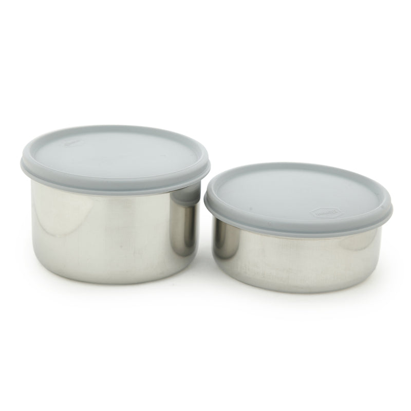 Buy Darian Grey Lunch Box (500 ml/350 ml) - Three Piece Set Tiffin Box & Storage Box from Vaaree