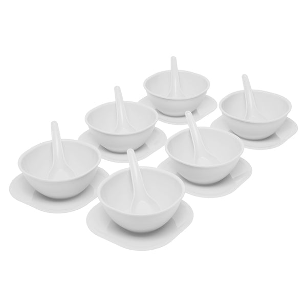 Buy Cesar 400 ml Soup Bowl (White) - Eighteen Piece Set Bowl from Vaaree