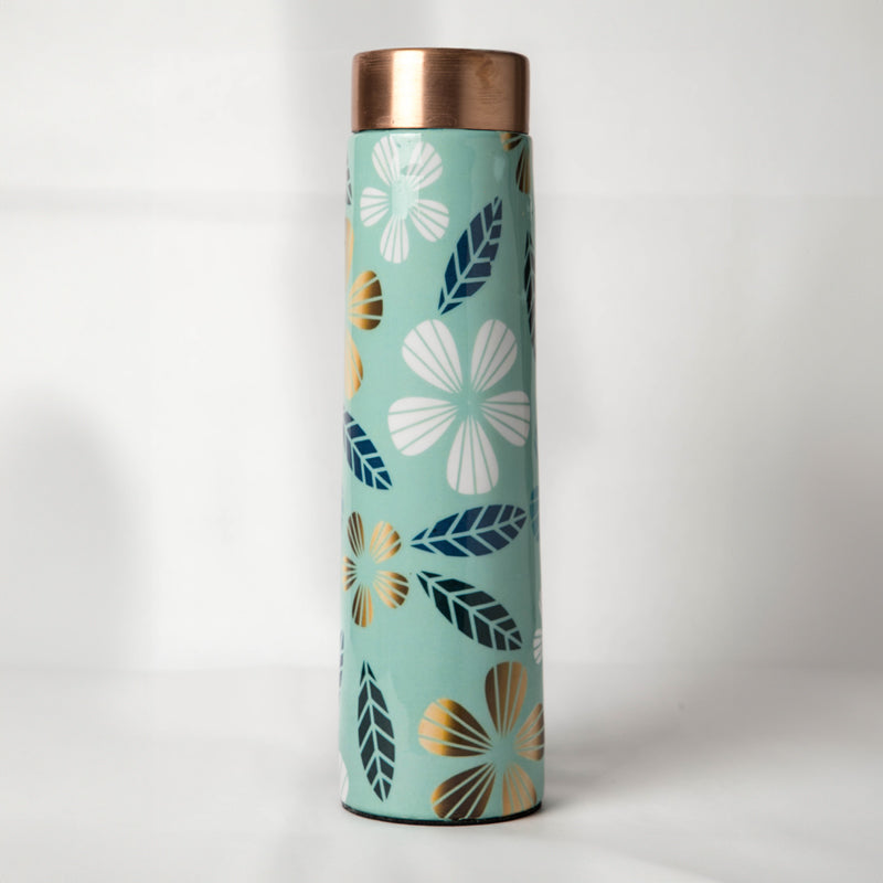 Buy Diva Floral Copper Water Bottle Bottle from Vaaree