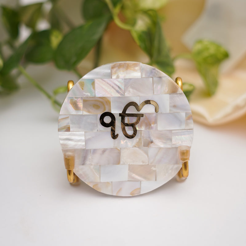 Buy Ik Onkar Mother Of Pearl Religious Accent Festive Accents from Vaaree