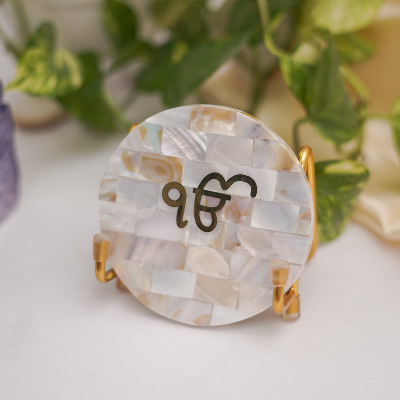 Buy Ik Onkar Mother Of Pearl Religious Accent Festive Accents from Vaaree