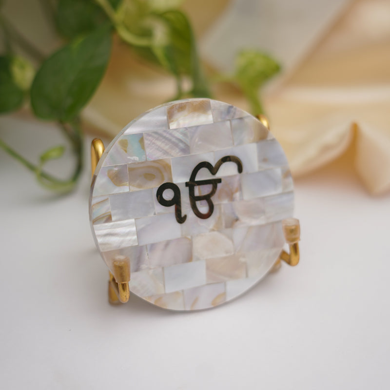 Buy Ik Onkar Mother Of Pearl Religious Accent Festive Accents from Vaaree