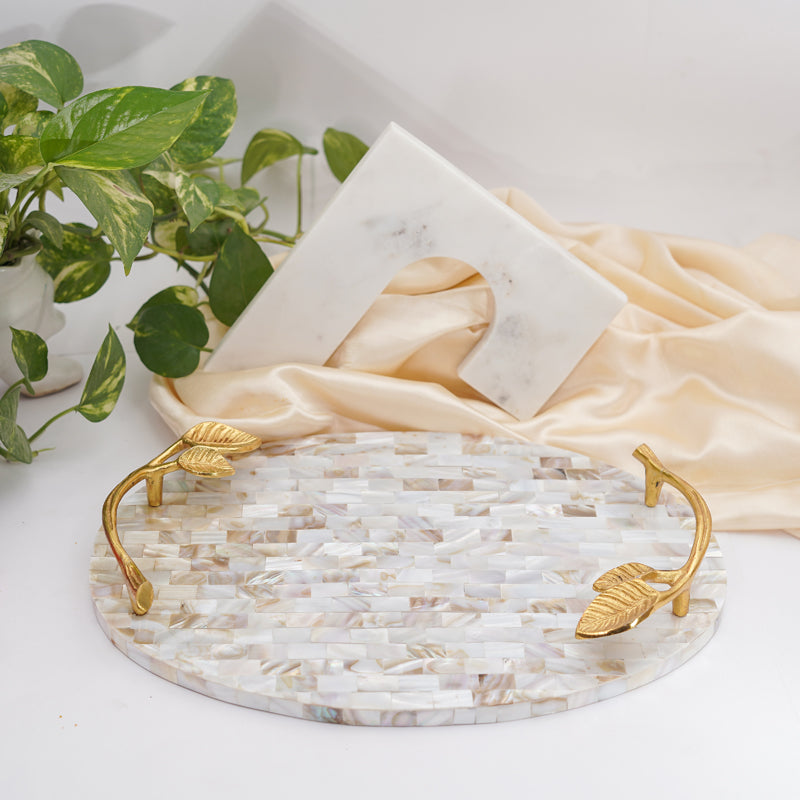 Serving Tray - Selina Mother of Pearl Serving Tray