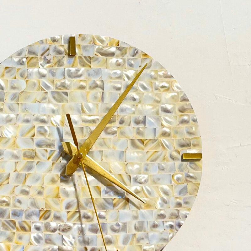 Buy Kai Handcrafted Mother Of Pearl Wall Clock Wall Clock from Vaaree