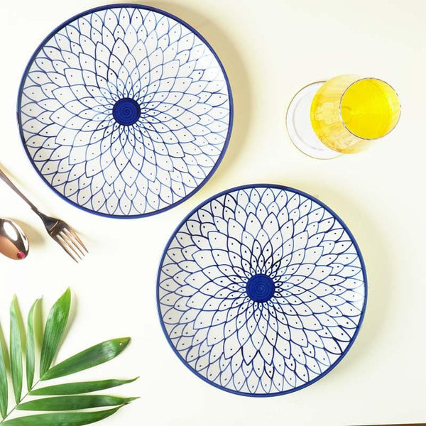 Buy Atrangi Ceramic Dinner Plate - Set Of Two at Vaaree online | Beautiful Dinner Plate to choose from