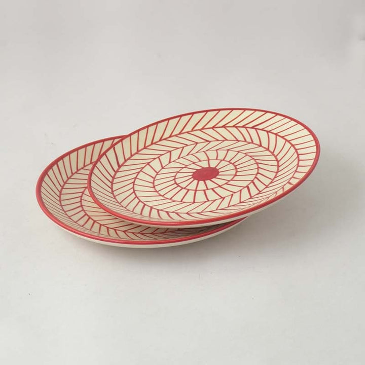 Buy Tirion Ceramic Quarter Plates - Set Of Two at Vaaree online | Beautiful Quarter Plate to choose from