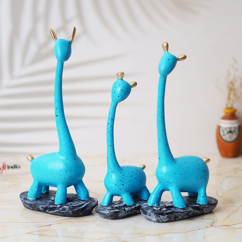 Showpieces - Giraffe Play Showpiece - Set Of Three