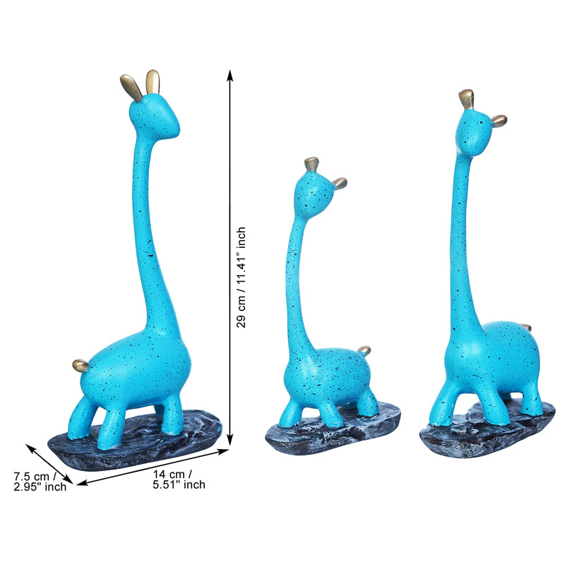 Showpieces - Giraffe Play Showpiece - Set Of Three