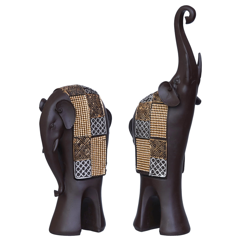 Showpieces - Abstract Elephant Showpiece - Set Of Two