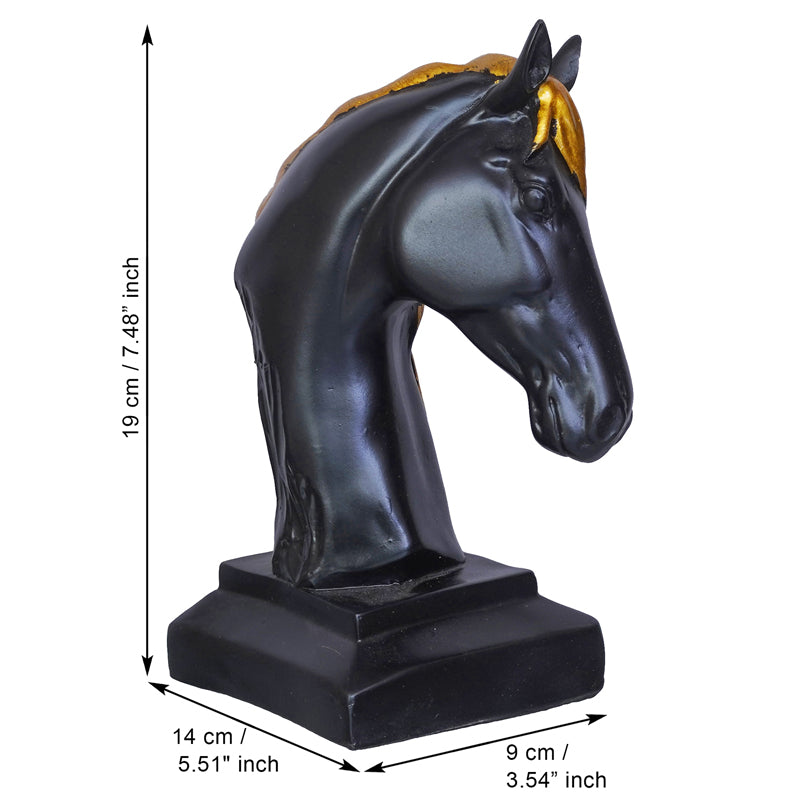 Buy Golden Stallion Head Showpiece Showpieces from Vaaree