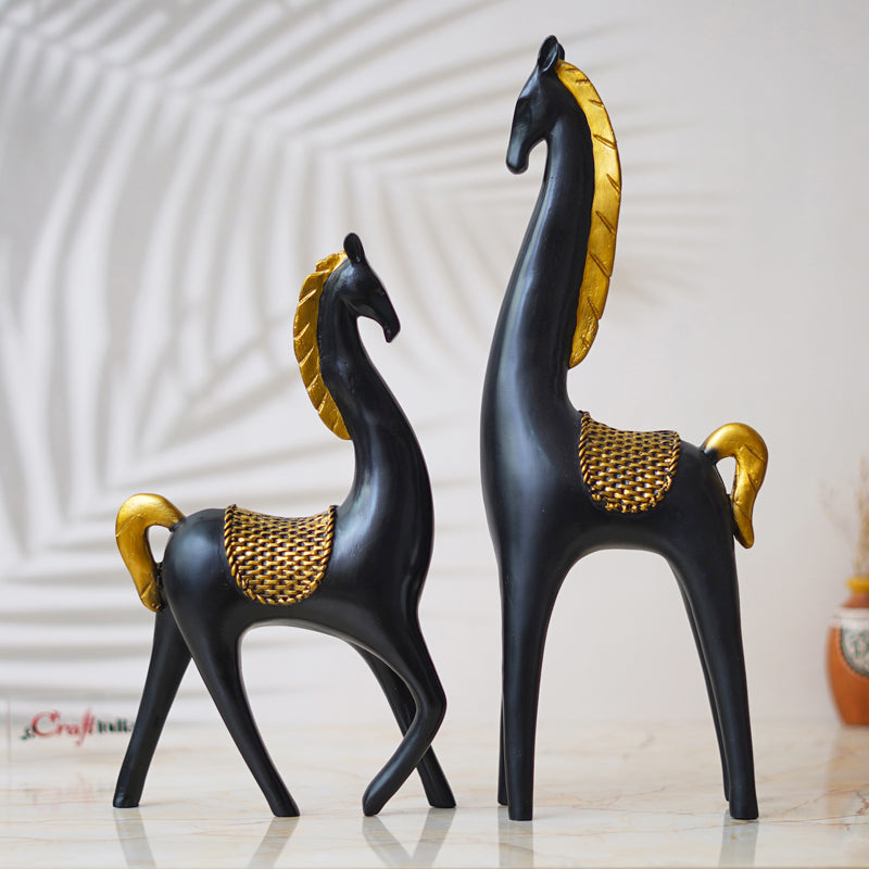 Showpieces - Mysti Stallion Showpiece - Set Of Two