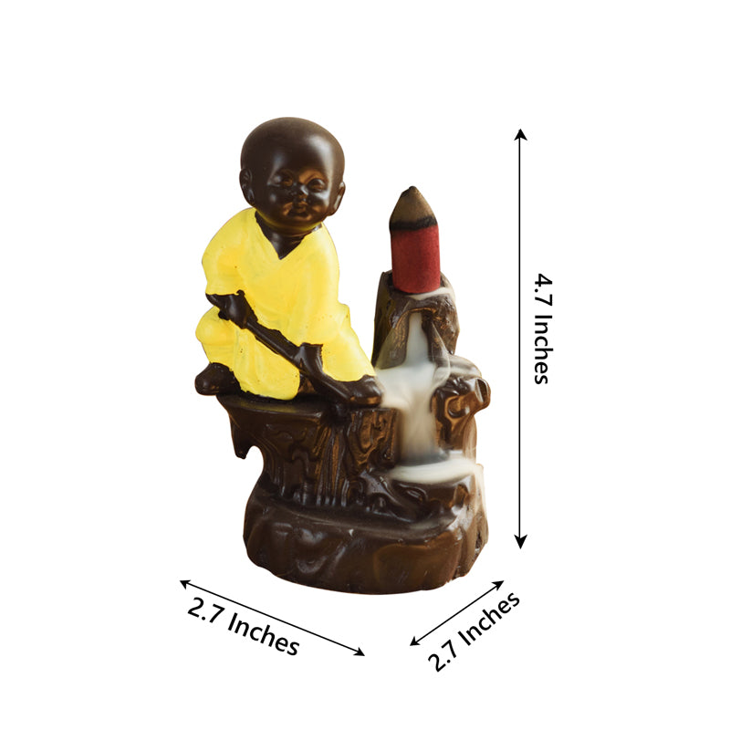 Showpieces - Buddha Monk Smoke Fountain