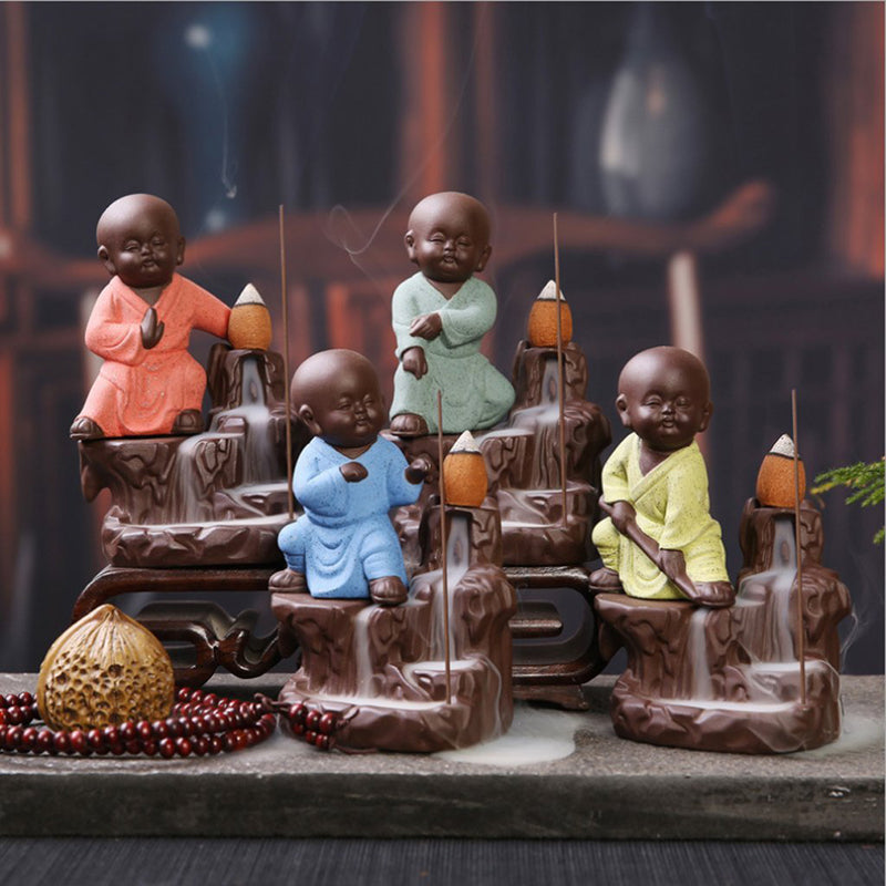 Showpieces - Buddha Monk Smoke Fountain