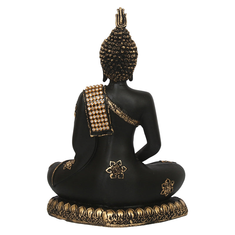 Buy Meditating Lord Buddha - Black & Gold Idols & Sets from Vaaree