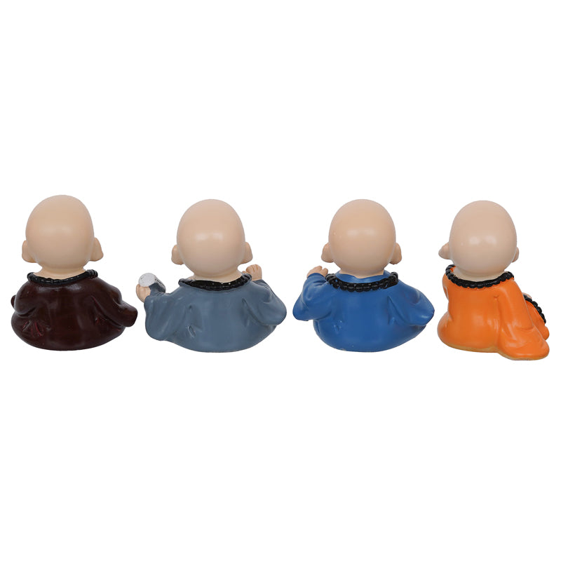 Showpieces - Baby Monk Play Showpiece - Set Of Four