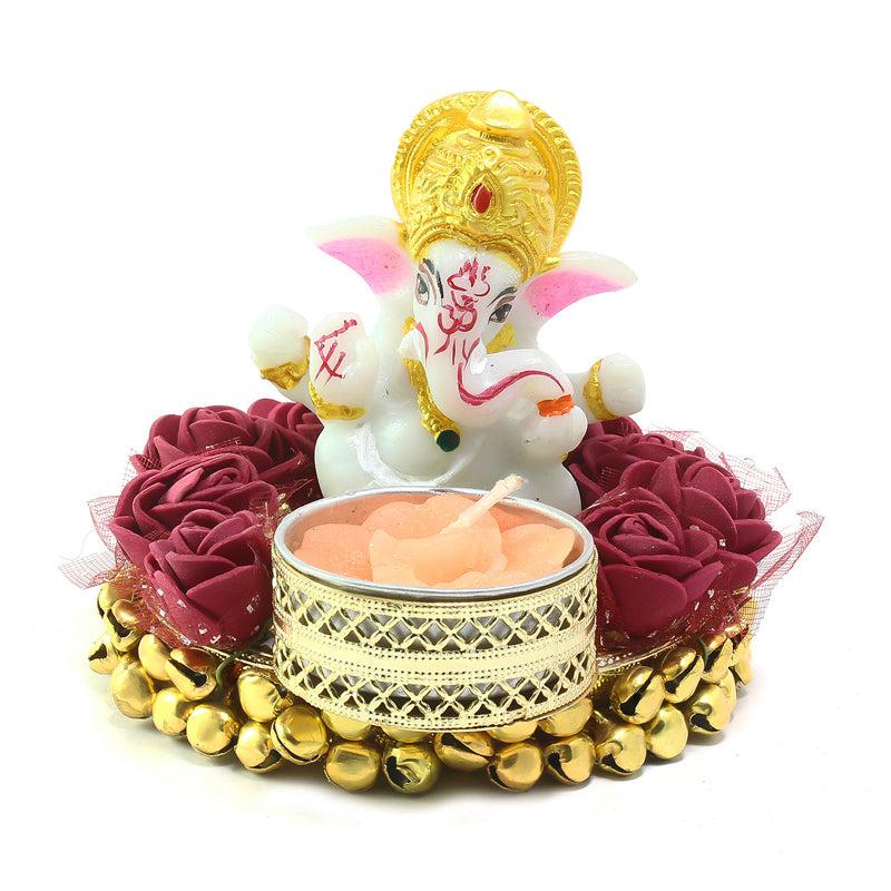 Buy Ganesha Deep Tealight Candle Holder Idols & Sets from Vaaree