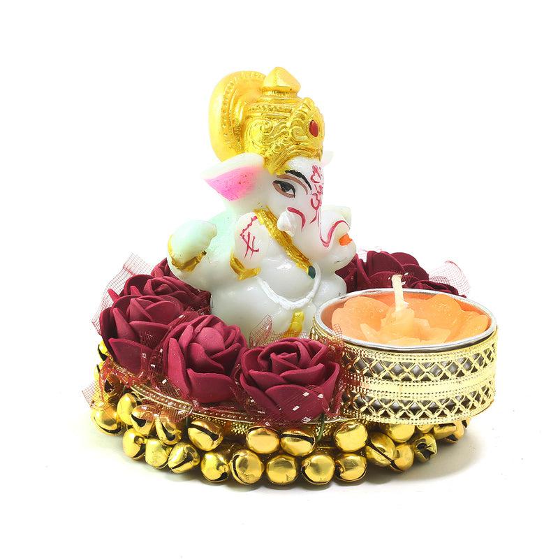 Buy Ganesha Deep Tealight Candle Holder Idols & Sets from Vaaree