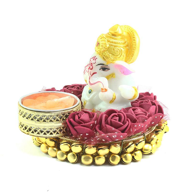 Buy Ganesha Deep Tealight Candle Holder Idols & Sets from Vaaree