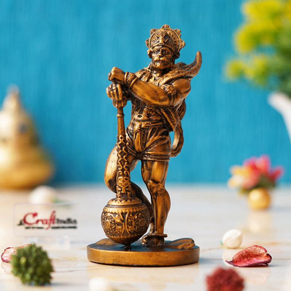 Buy Standing Lord Hanuman Idol - Gold Idols & Sets from Vaaree