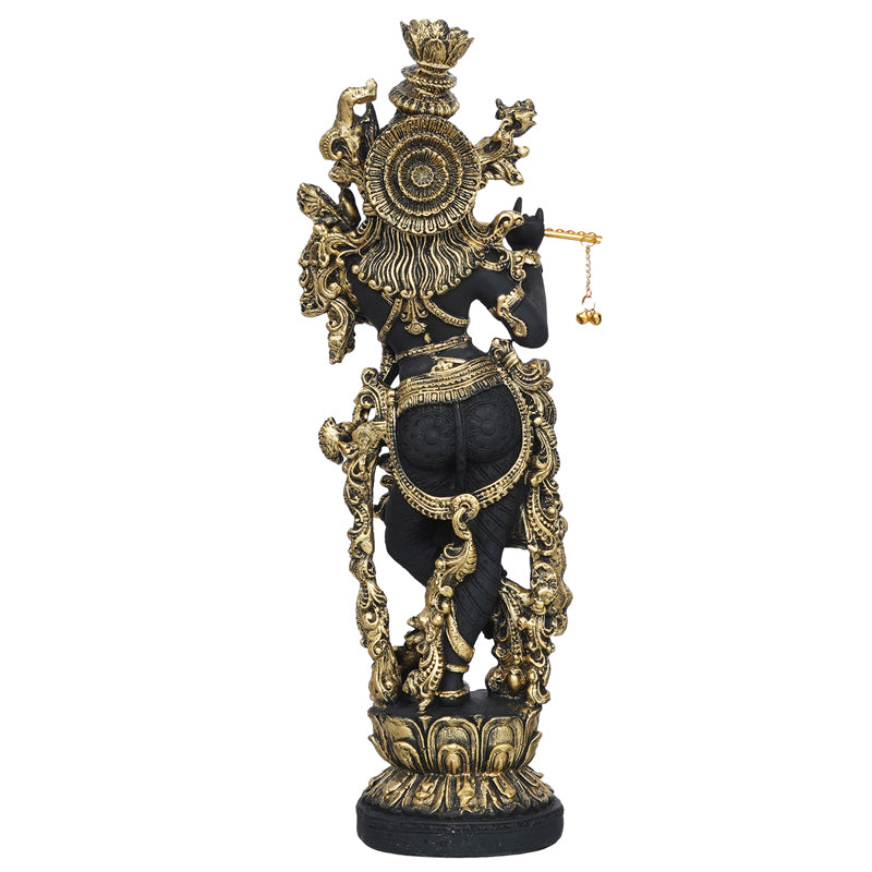 Buy Krishna Murali Idol - Gold & Black Idols & Sets from Vaaree