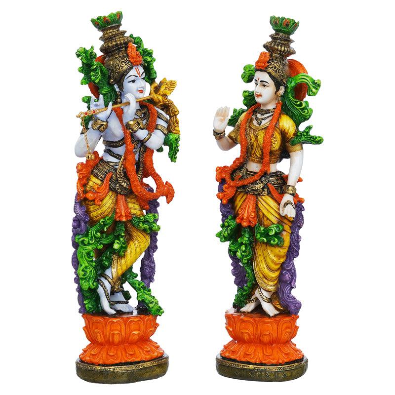 Buy Radha Krishna Prem Idol (Multicolor) - Set Of Two Idols & Sets from Vaaree