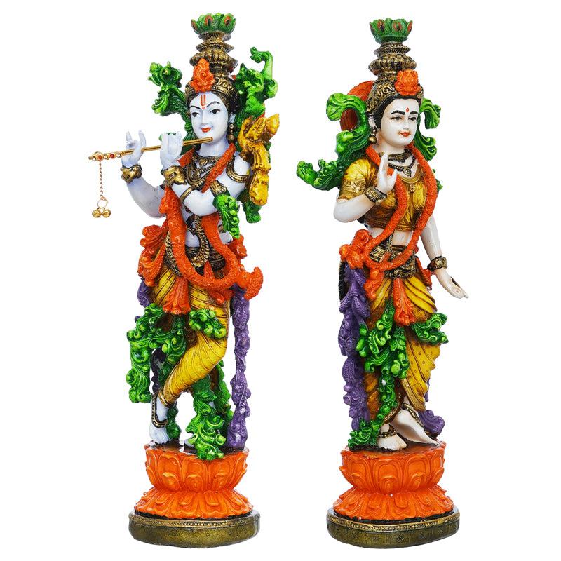 Buy Radha Krishna Prem Idol (Multicolor) - Set Of Two Idols & Sets from Vaaree