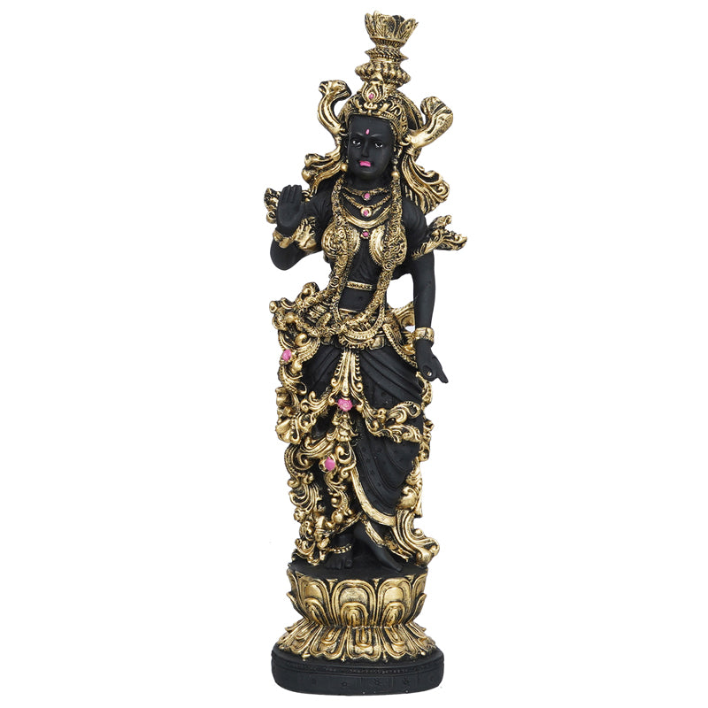 Buy Madhava Chaitanya Idol - Black & Gold Idols & Sets from Vaaree