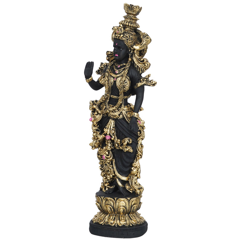 Buy Madhava Chaitanya Idol - Black & Gold Idols & Sets from Vaaree