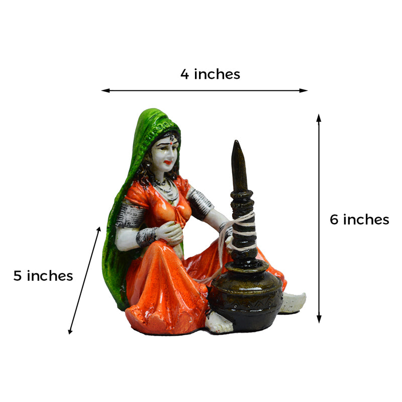 Buy Rajasthani Naari Chore Showpiece Showpieces from Vaaree